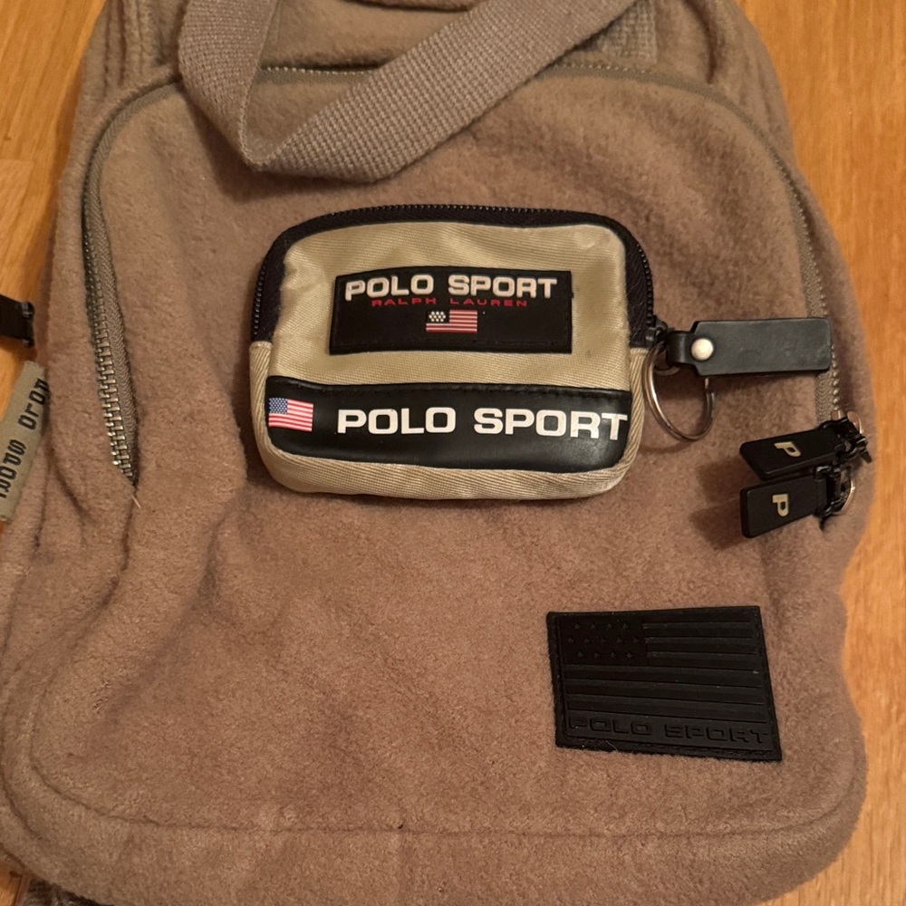 Versatile Tan Backpack With Black Patch - image 5